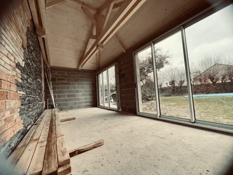 Menuisier à Angers, création d'un jardin d'hiver