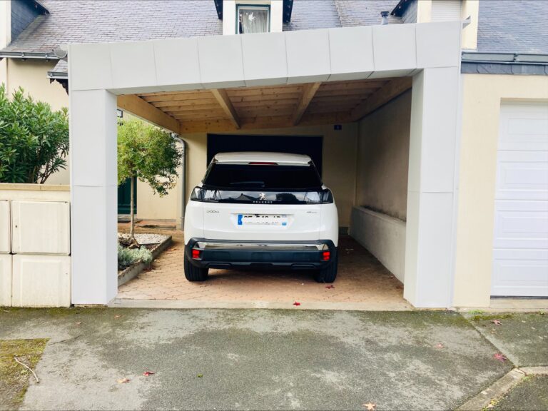 Carport moderne blanc angers